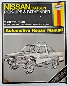 Manual de reparación automotriz Haynes 1980-1989 Nissan/Datsun Pickups & Pathfinder - Imagen 1 de 21