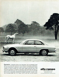 publicité Advertising 0821 1964  Alfa Romeo   coupé 2600 2 portes