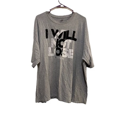 Camiseta 2XL Rocawear Gris Jaspeado "No Perderé" Estampado Gráfico XXL Y2K Foto 1 de 4