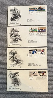 Olympics Mixed Lot First Day Issue Stamp Envelopes & Postcards '79-96 - 28 Items - Image 1 of 4