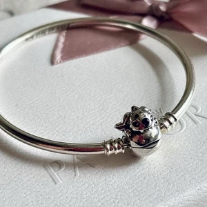 Pandora - Disney Stitch Clasp Bangle Bracelet - Size 19 - Picture 1 of 10