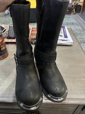 RARE HARLEY DAVIDSON #D87127 ROSANNE 8" WATERPROOF SZ. 8M WOMENS BOOTS - Image 1 of 4