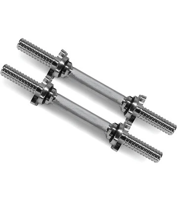 Yes4All Par de Mancuernas Roscadas 14 pulgadas Plata Caja Abierta Foto 1 de 4