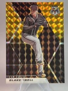 2021 Mosaic Blake Snell Choice Black Gold Prizm #1/8 Padres SSP - Picture 1 of 3
