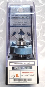 Broca de enrutamiento Keentech Rabbeting 1/4”x1-1/4”x3/8”x2” - Imagen 1 de 4