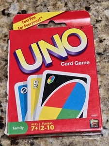 UNO Card Game-Original Family Game Mattel 2009 Brand New - Picture 1 of 3