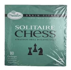 ThinkFun Solitaire Schach Strategisches Geschicklichkeitsaufbau Spiel Gehirn Fitness NEU - Bild 1 von 5