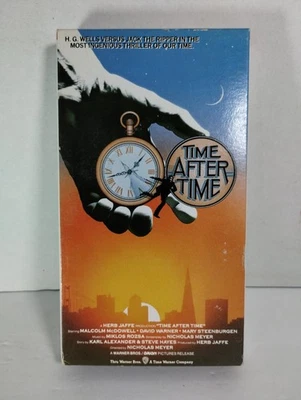 Time After Time VHS Malcolm McDowell Classic Sci-fi Psychological Thriller - Image 1 of 3