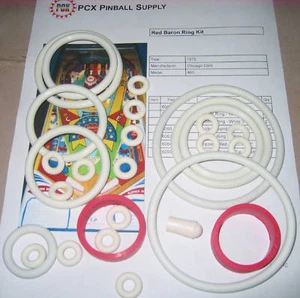 1975 Chicago Coin Red Baron Pinball Machine Rubber Ring Kit - Picture 1 of 1