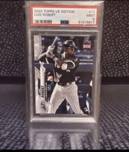 Very Rare 2020 Topps UK Edition Luis Robert Rookie RC #11 PSA 9 White Sox Lw Pop - Picture 1 of 2