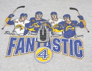 Vintage NHL Buffalo Sabres Fantasic 4 T-Shirt Gr. XL Rundhals Vanek Briere Drury - Bild 1 von 8