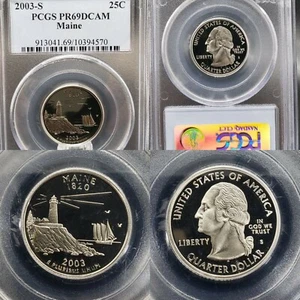 VERY NICE 2003-S Washington 25c PCGS PR-69 DCAM proof KVE Investments, LLC - Picture 1 of 7