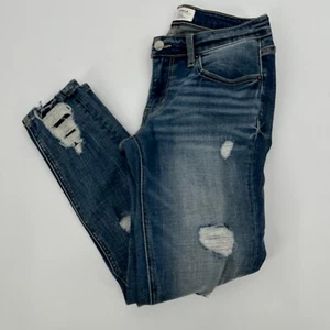 BKE Stella Jeans Damen 28 Blau Denim Slim Fit Low Rise Ankle Skinny Distressed - Bild 1 von 13