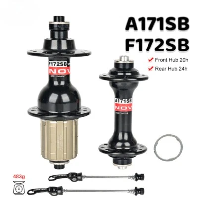 Buje delantero trasero Novatec A171SB/F172SB liberación rápida delantero 2 trasero 4 Foto 1 de 4