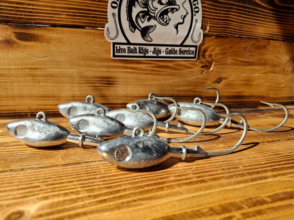 Plantilla Minnowhead cantidad 10 - 3 oz con guardián de cebo - mostaza 7/0 - sin pintar Foto 1 de 4