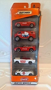 Matchbox Coca-Cola 5 Pack Gift Set, Mattel 1999 ~ Cars are New ~ Issues with Box - Picture 1 of 10
