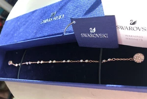 Swarovski Remix Carrier Bracelet Rose Gold Charm Collector Connectable Necklace - Picture 1 of 12