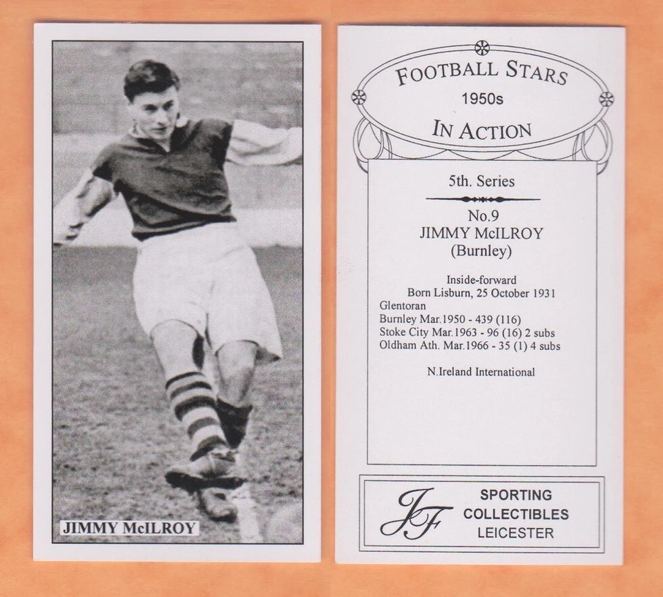 1950`s FOOTBALL STARS IN ACTION A-B CLASSIC FOOTBALL CARDS OF THE GOLDEN ERA - Image 1 of 1