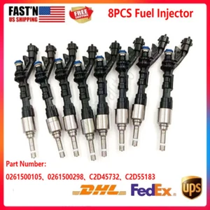 8X Fuel Injector Fits For Land Rover LR4 Range Rover Sport Jaguar XF 0261500298 - Picture 1 of 9