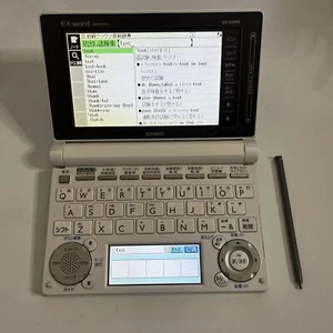 Casio EX-Word Dataplus 6 XD-D3800 Japanese English Dictionary White with Stylus - Picture 1 of 9
