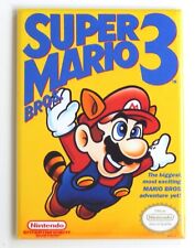 Super Mario Bros 3 FRIDGE MAGNET video game box nes