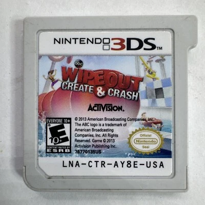 Wipeout: Create & Crash (Nintendo 3DS, 2013) Game Only - Image 1 of 2