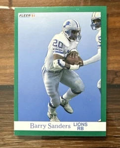 1991 Fleer Barry Sanders Football Karte #247 Lions HOF - Bild 1 von 1