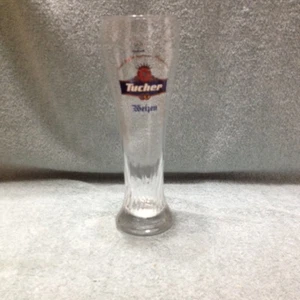 "Vaso de cerveza grande con remolino de cerveza alemana Tucher Weizen con logotipo 10"" T x 3 1/2"" - Imagen 1 de 1