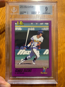 ICHIRO Suzuki 1993 Tomy ID Japan #102 BGS 9 Sports Baseball Card