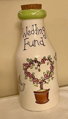 Tarro de fondo de boda con banco superior de corcho Foto 1 de 2