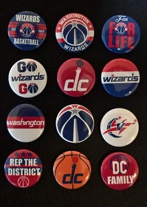Washington Wizards Basketball - 1" Pinback Buttons   - Bild 1 von 2