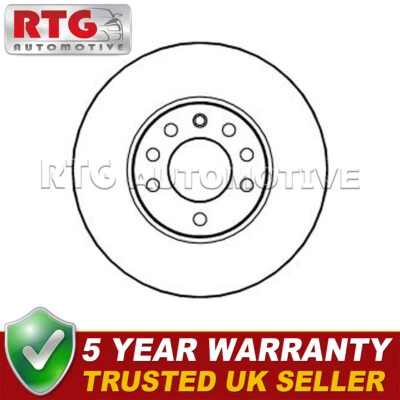 Fits Vauxhall Vectra 2001-2009 Saab 9-3 2002-2012 Brake Disc Front 93171497 - Image 1 of 4
