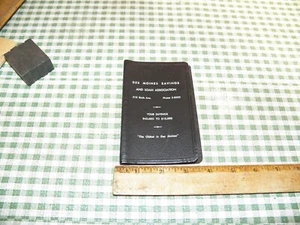 Quaderno Pubblicitario Vintage Nero DES MOINES ASSOCIAZIONE RISPARMIO E PRESTITO - Foto 1 di 3