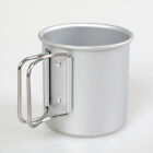 300ml Outdoor Camping Hiking Cup Foldable Handle Heatable Fishing Tea Coffee Mug