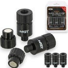 3 Pack NGT Magnetic Quick Release Connectors Bite Alarm Rod Rests Carp Fishing