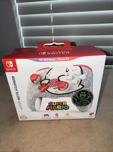 PDP REMATCH GLOW Rechargeable Wireless Controller for Nintendo Switch Boo Hoo - Picture 1 of 4