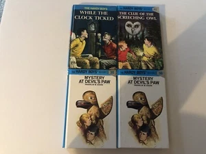 Lot Of 4 The HardyBoy Hardcover Books Of Various Printings Preowned - Picture 1 of 3