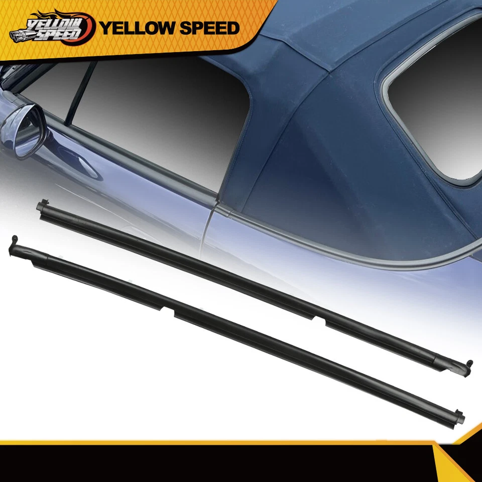 Sellos de resistencia para puerta ventana de vidrio lado derecho e izquierdo aptos para 90-05 Miata MX-5 Foto 1 de 4
