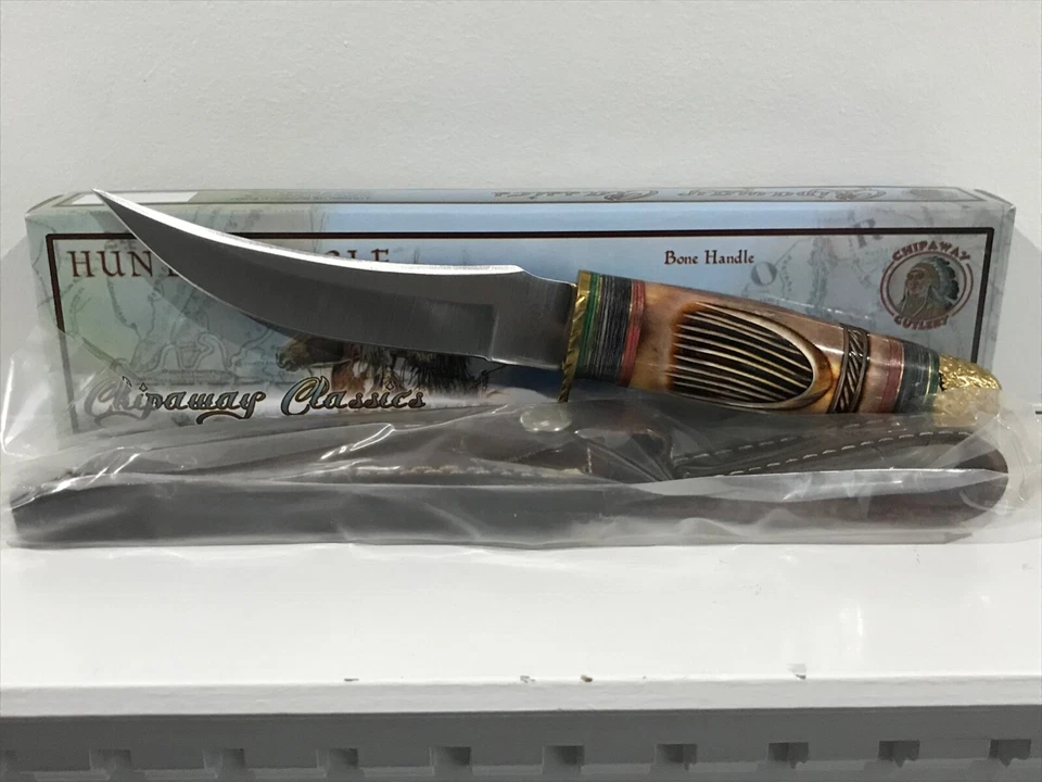 Chipaway Classics Cutlery Hunting Eagle 10" Knife w/Leather Sheath - Image 1 of 4