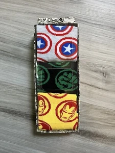 Men's Marvel BioWorld Crew Socks 3 Pair Pack, Shoe Size 8-12 - Picture 1 of 3