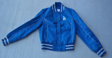 Vintage Los Angeles Dodgers Satin Jacket Size Small Signatures G-lll Sports Rare Cover