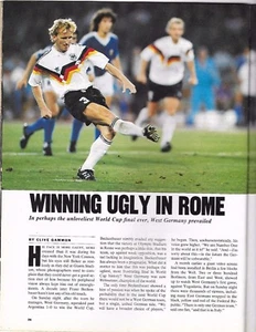 Sports Illustrated World Cup GERMANY Wins 1990 World Cup Article FUTBOL Soccer - Picture 1 of 2