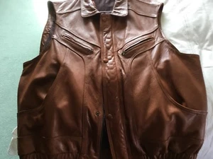 Safari Style Herren Kudu braune Lederweste/Weste XL von Nakara Windhoek - Bild 1 von 5