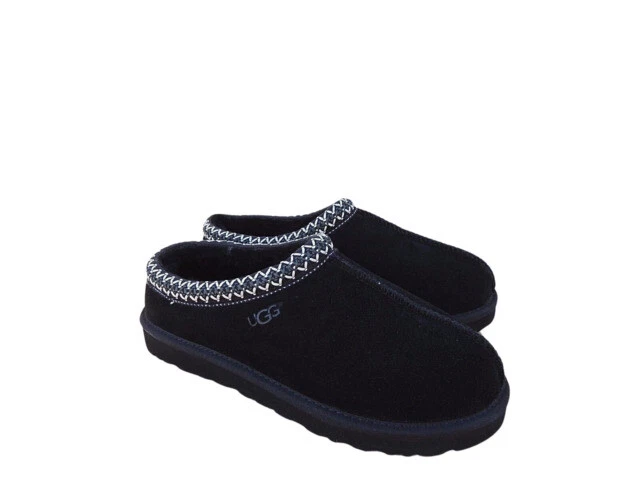 UGG Australia Tasman Men's Suede Slippers - Black, 14 US