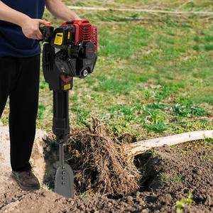 52CC 2 Stroke 2.3HP Excavator Garden Tree Plant Digger Shovel Drilling Machine - Picture 1 of 24