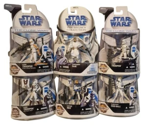 FIGURAS DE ACCIÓN DE STAR WARS CLONE TROOPERS, ODD BALL, REX, FAIE, PILOTO (J9) - Imagen 1 de 12