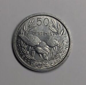 1949 New Caledonia 50 Centimes Aluminum Foreign Coin KM #1
