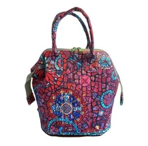 Red Handmade Travel Tote | Handbag, Small Bag, Zipper Top Bag - Picture 1 of 3
