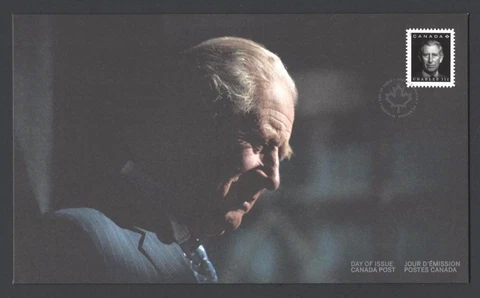 King Charles III, Canada Post, First Day Cover Cover