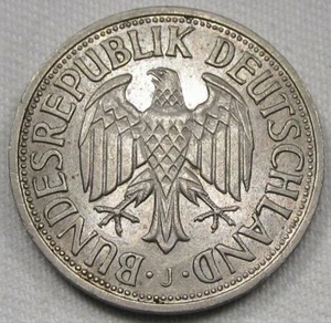 1958J Germany 1 Mark Coin XF AD952 - Picture 1 of 3